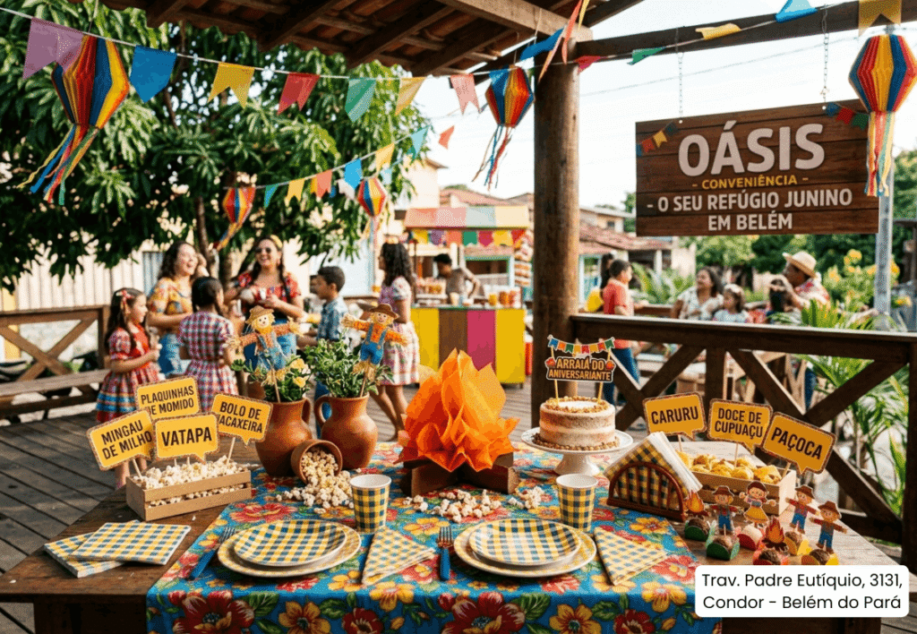 Mesa de Aniversário Tema Festa Junina por Menos de R$ 200 em Belém