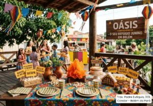 Mesa de Aniversário Tema Festa Junina por Menos de R$ 200 em Belém